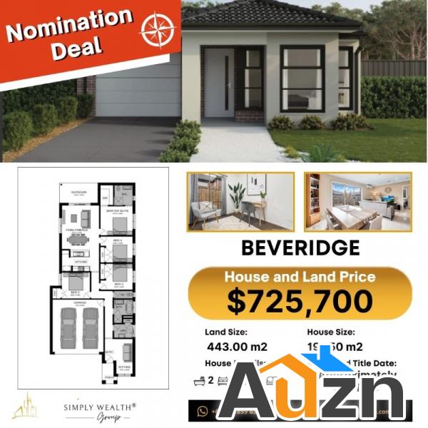 Get to own this Property Package in beveridge for only $725,700! 